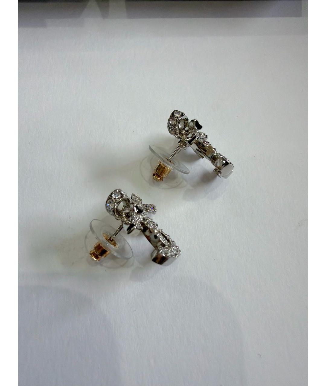 CHANEL Серебряные металлические серьги, фото 3