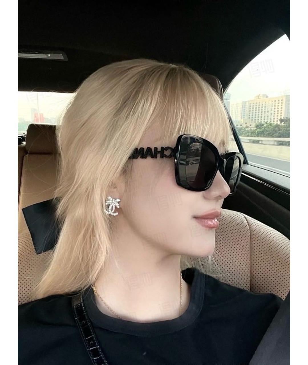CHANEL Серебряные металлические серьги, фото 5