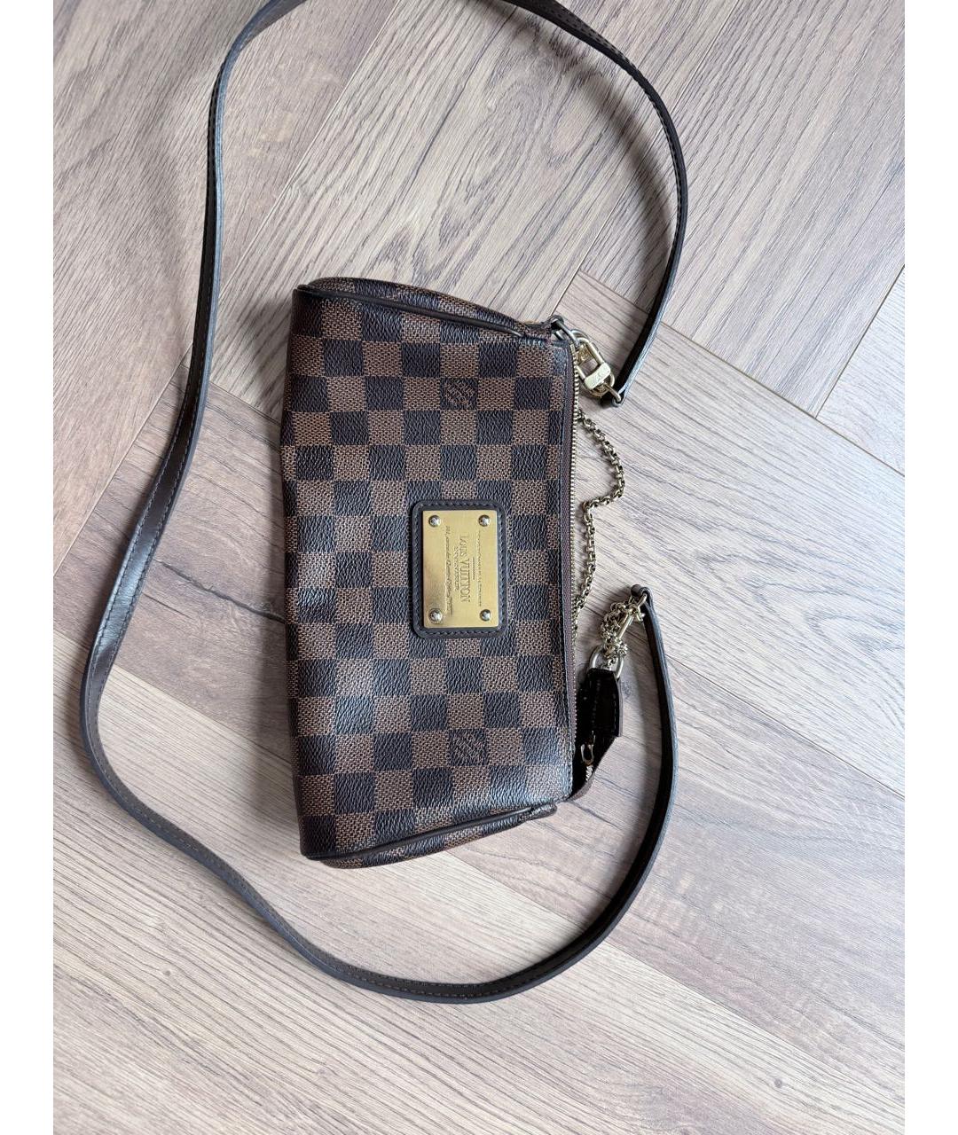 LOUIS VUITTON Коричневая сумка через плечо из канвы, фото 9