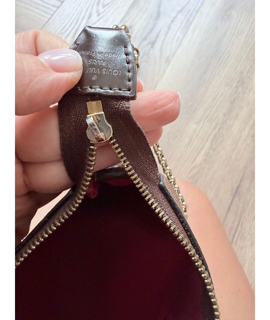 LOUIS VUITTON Коричневая сумка через плечо из канвы, фото 6