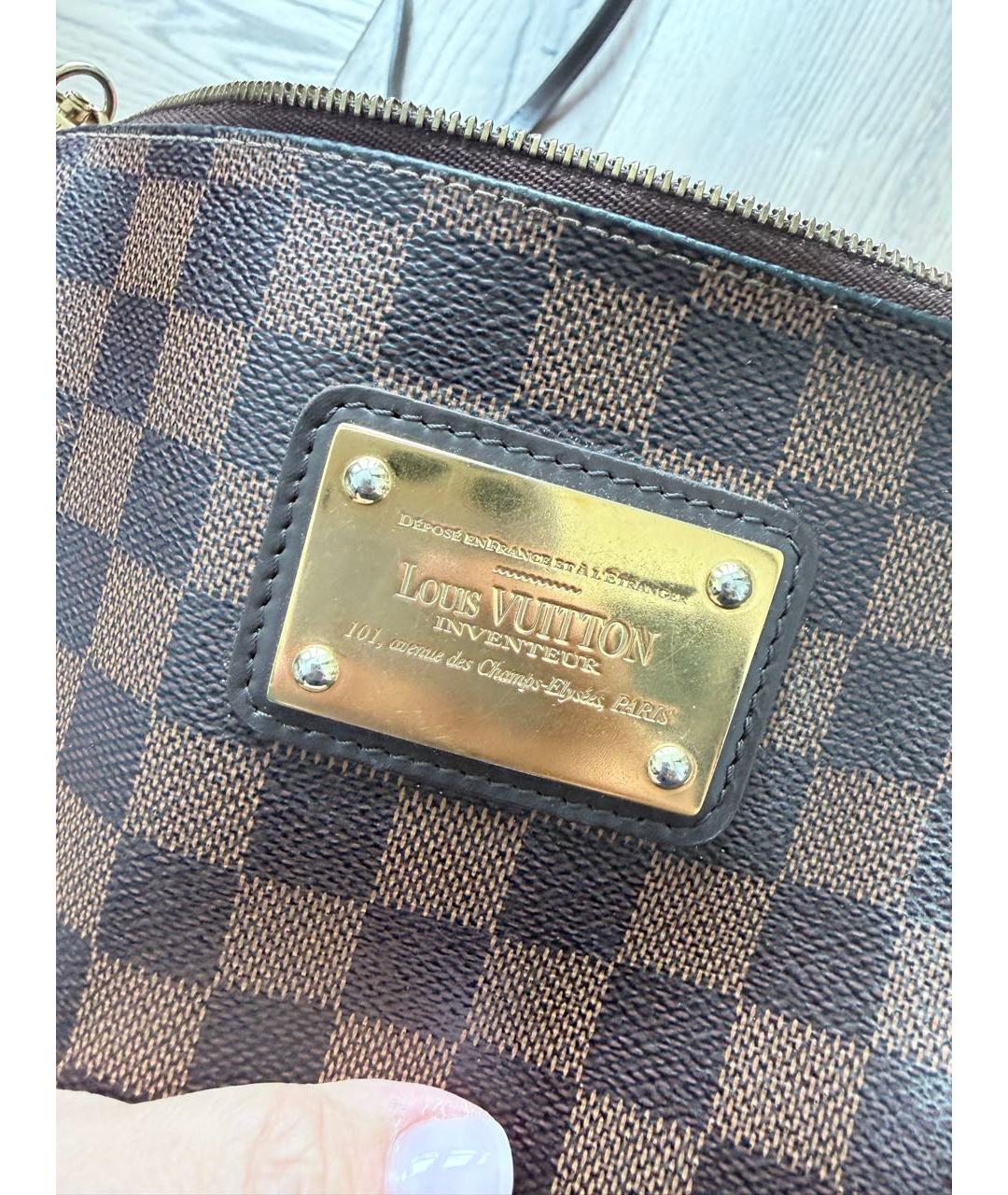 LOUIS VUITTON Коричневая сумка через плечо из канвы, фото 3