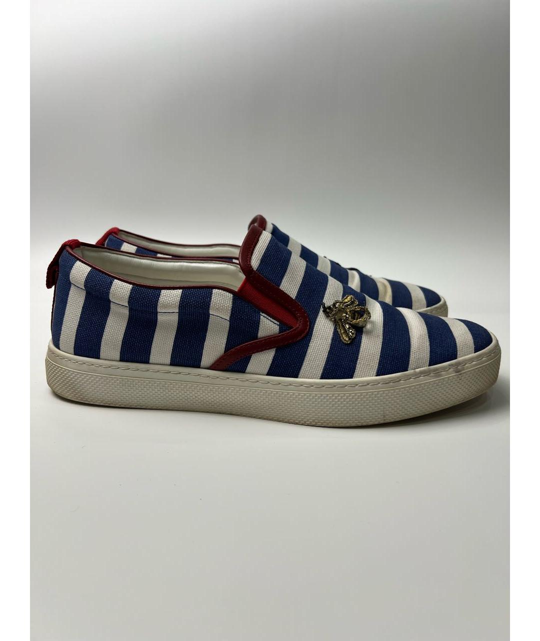 GUCCI Мульти текстильные слипоны, фото 9