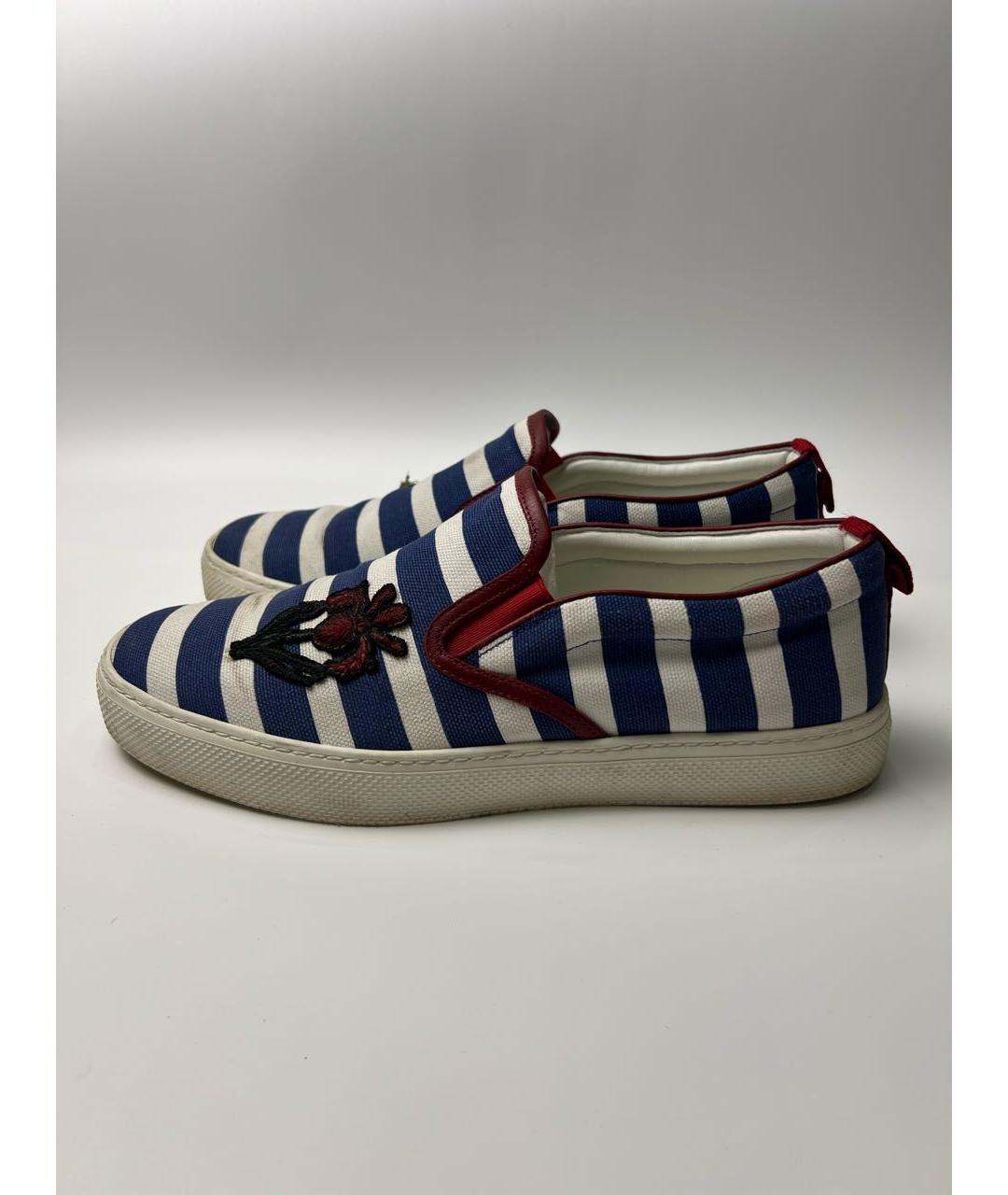 GUCCI Мульти текстильные слипоны, фото 7