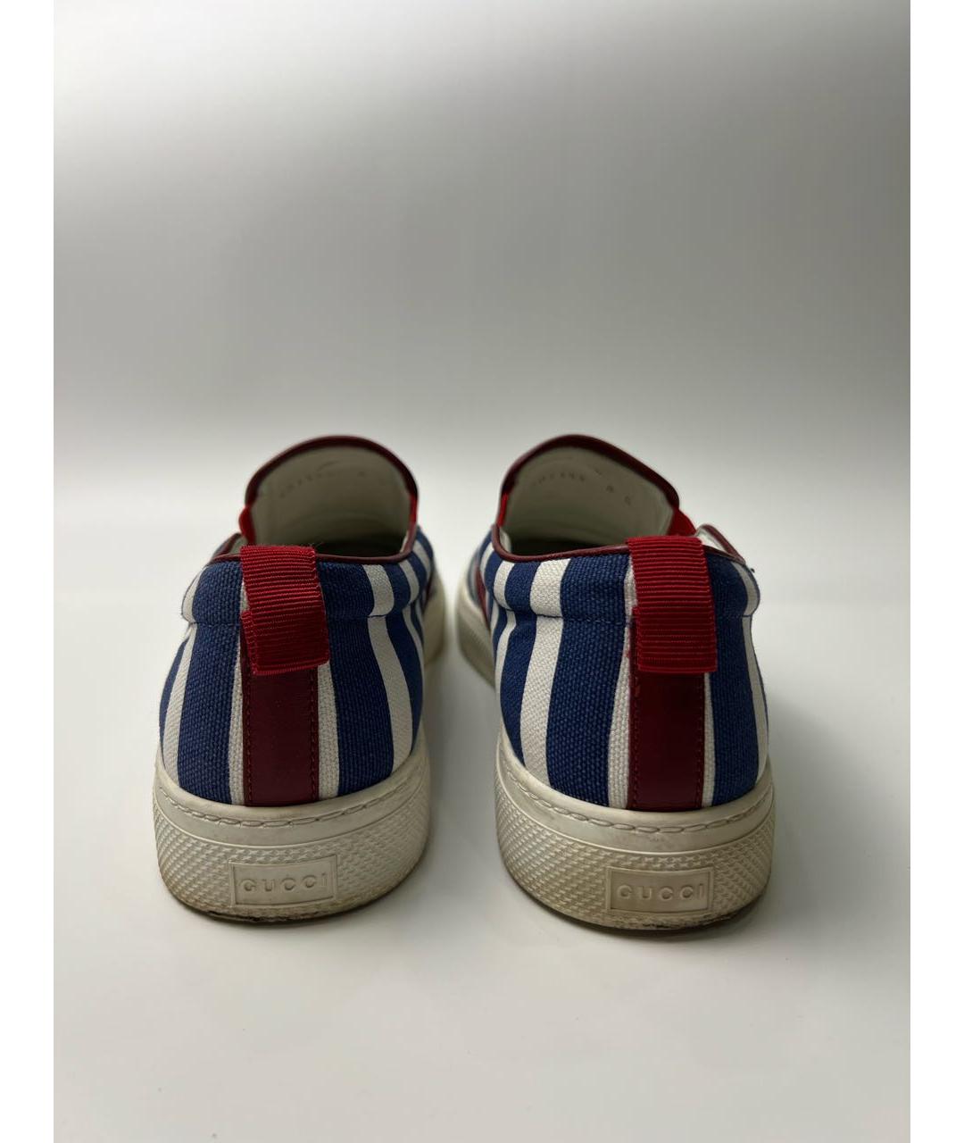GUCCI Мульти текстильные слипоны, фото 4