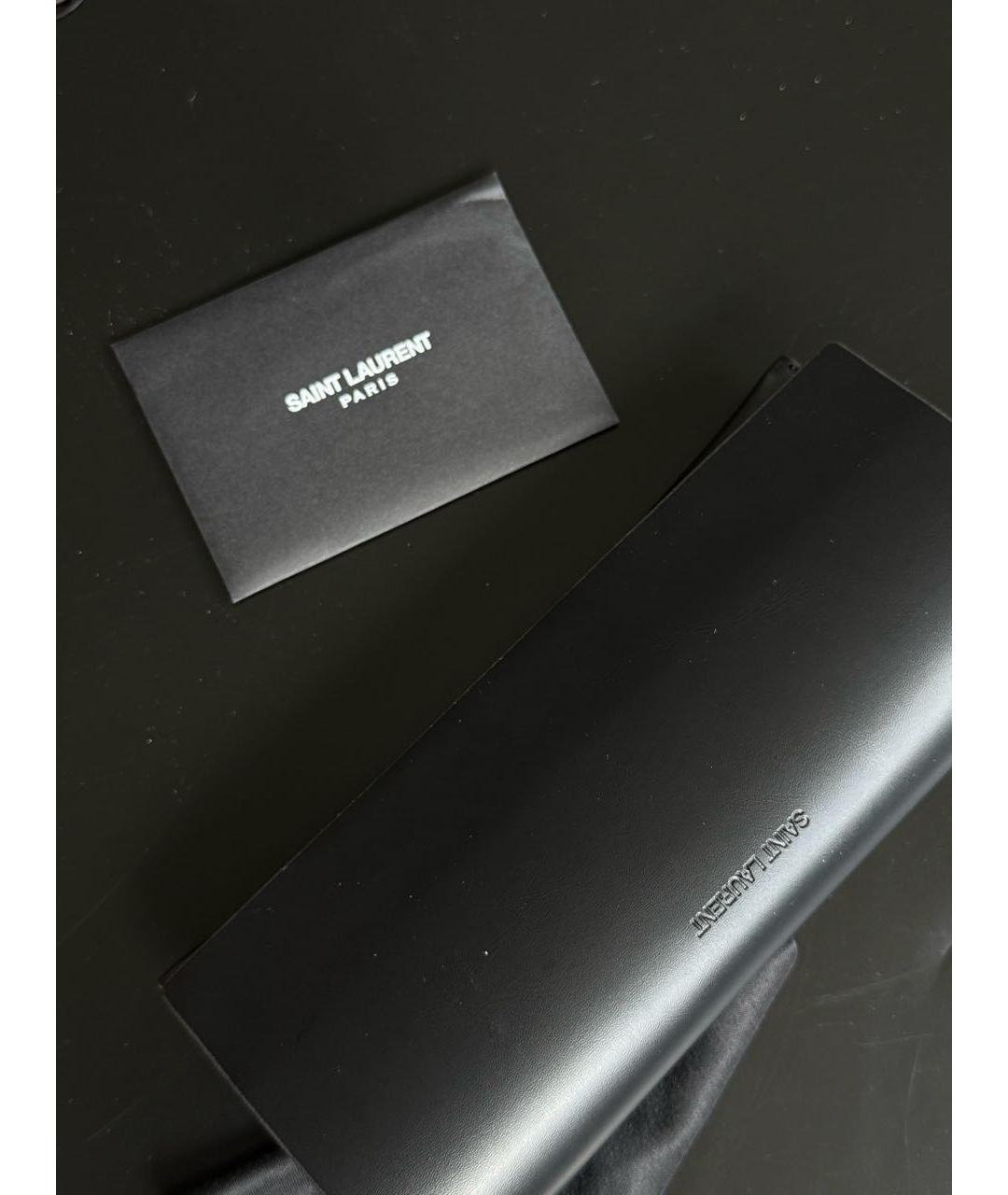 SAINT LAURENT Черные пластиковые солнцезащитные очки, фото 7