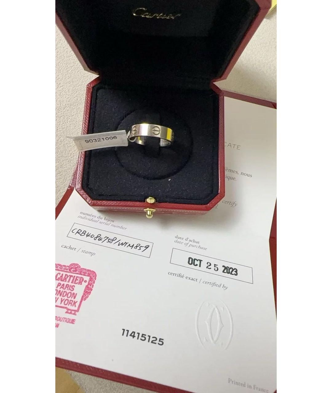 CARTIER Серебряное кольцо из белого золота, фото 2
