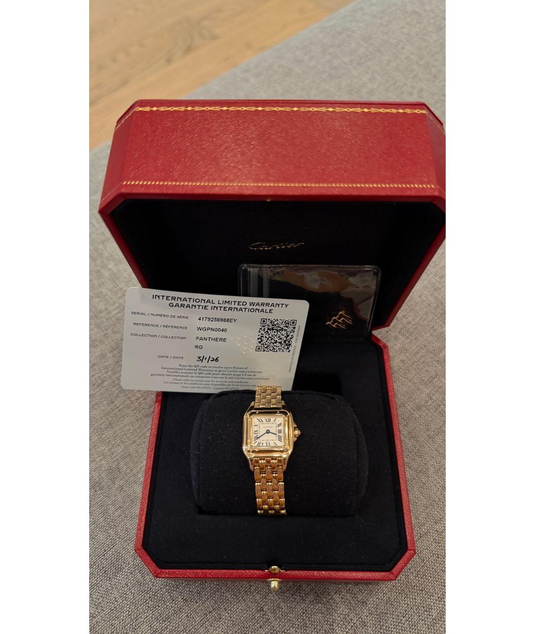 CARTIER Розовые часы из розового золота, фото 2