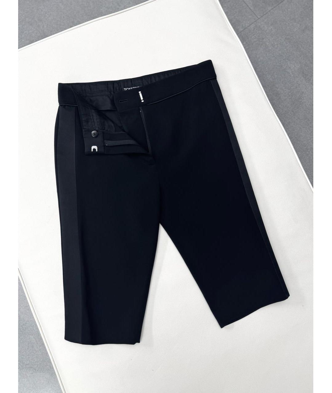TOM FORD Черные вискозные бриджи, фото 8