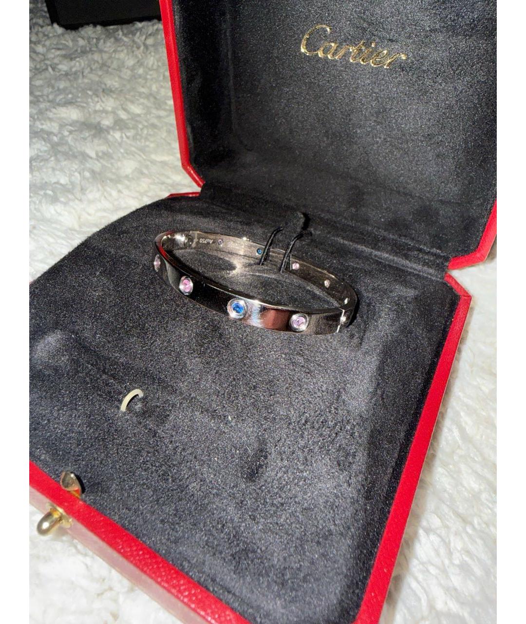 CARTIER Серебряный браслет из белого золота, фото 3