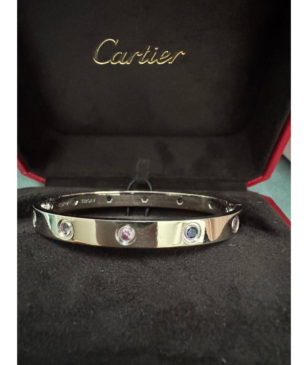 CARTIER Серебряный браслет из белого золота, фото 4