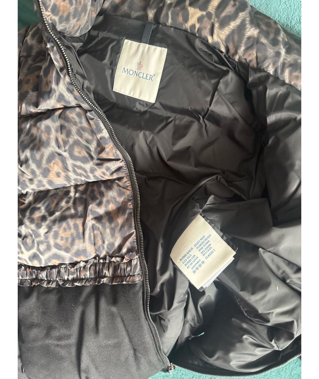 MONCLER Черный пуховик, фото 3