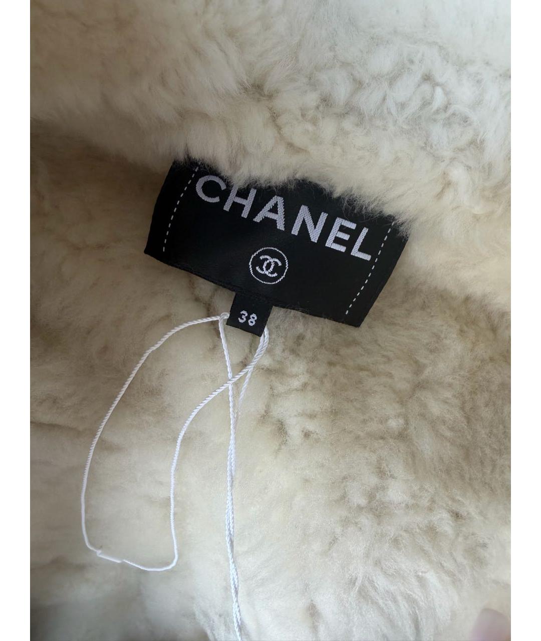 CHANEL Черная кожаная дубленка, фото 2
