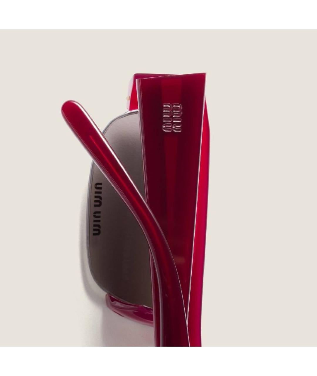 MIU MIU Бордовые солнцезащитные очки, фото 4