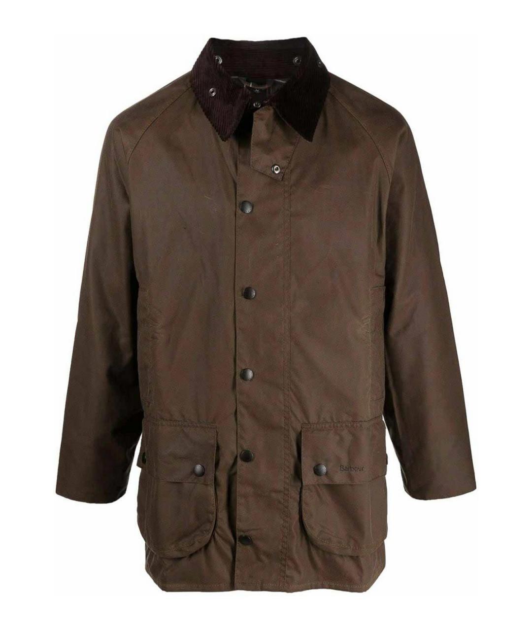 BARBOUR Коричневая хлопковая куртка, фото 1
