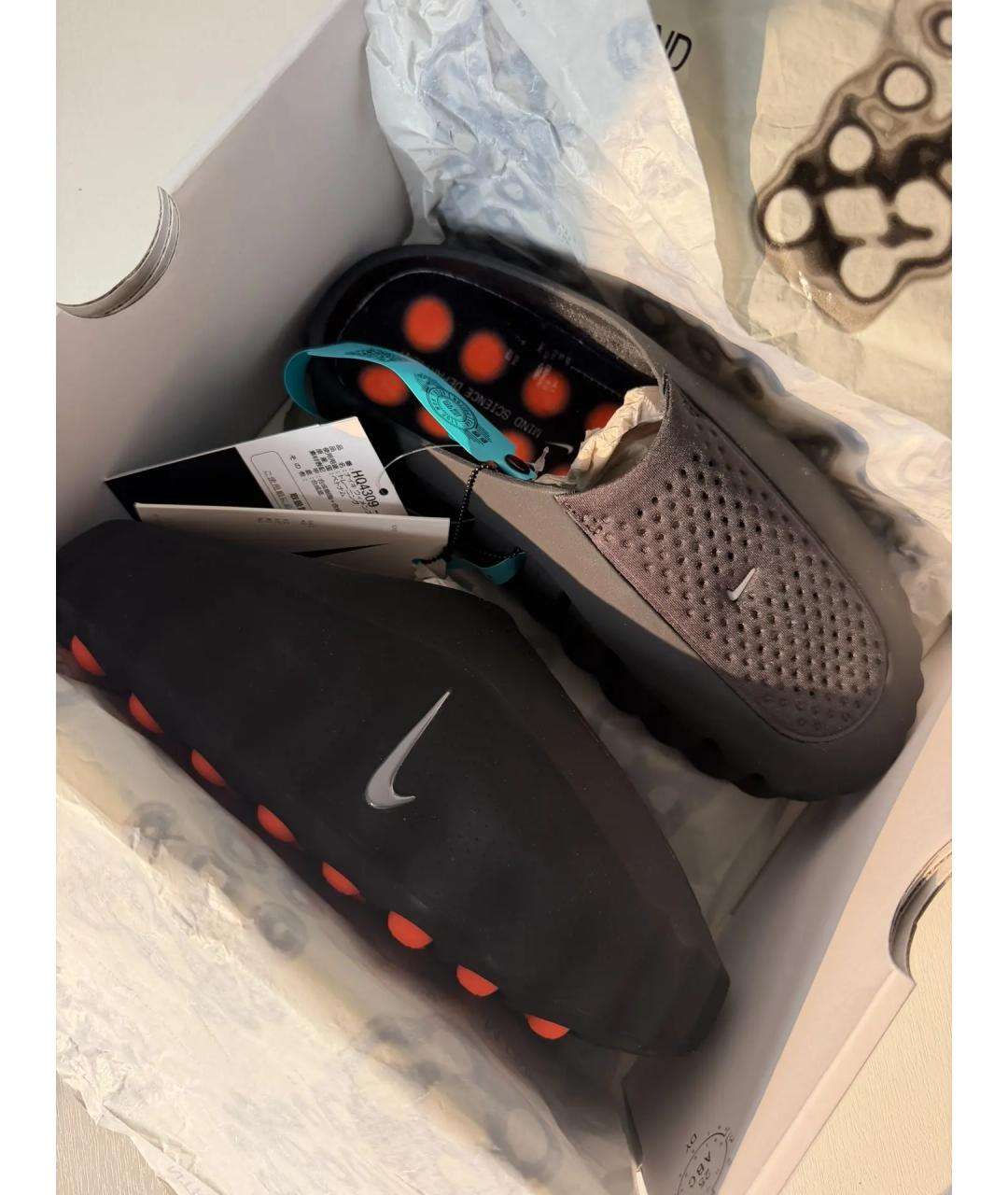 NIKE Черные резиновые мюли, фото 3