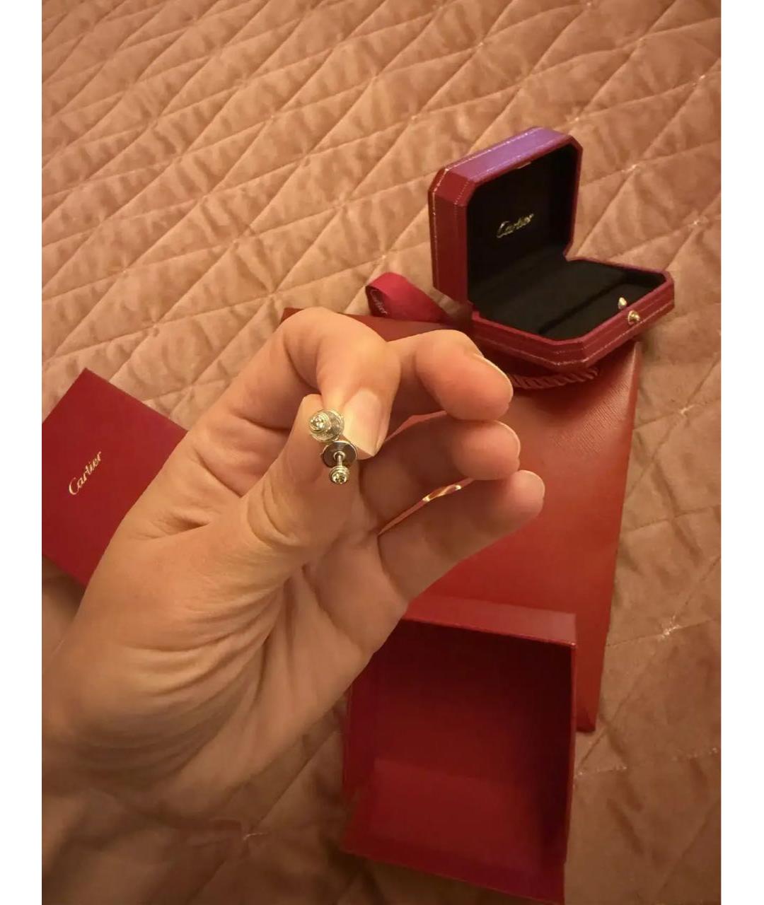 CARTIER Серебряные серьги из белого золота, фото 3