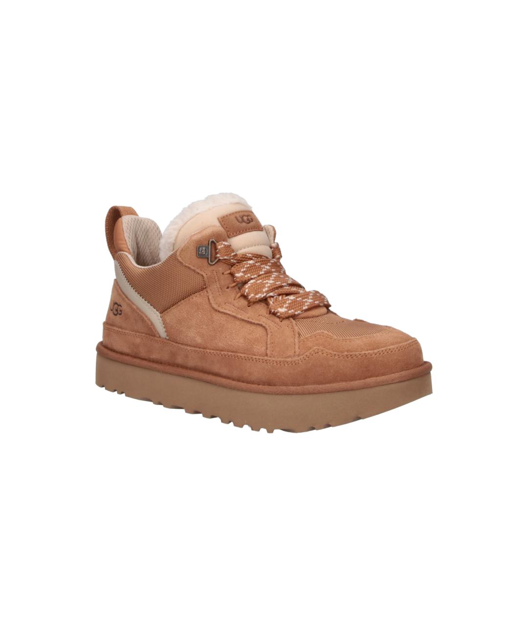 UGG Коричневые замшевые низкие кроссовки / кеды, фото 2