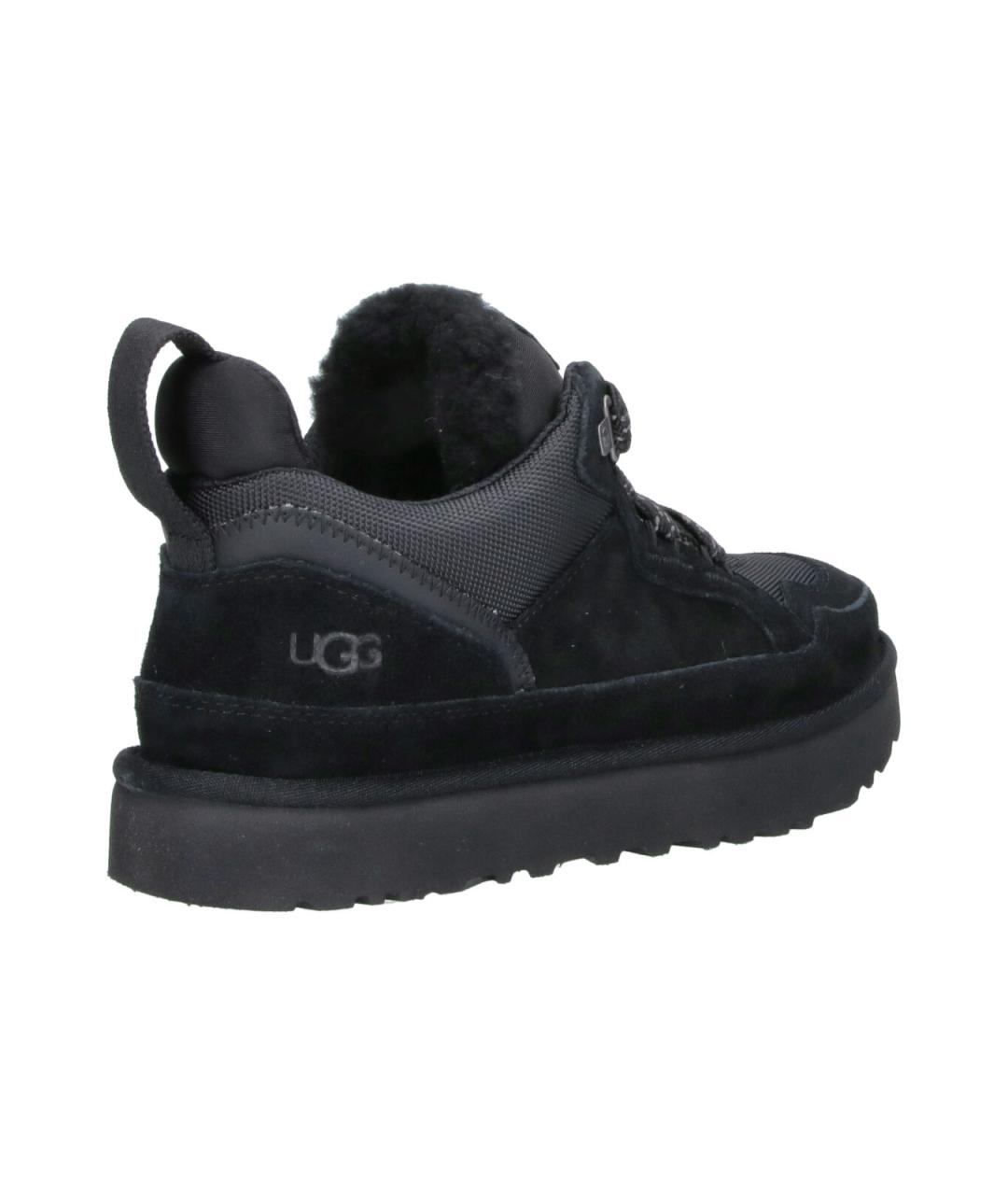 UGG Черные замшевые низкие кроссовки / кеды, фото 4