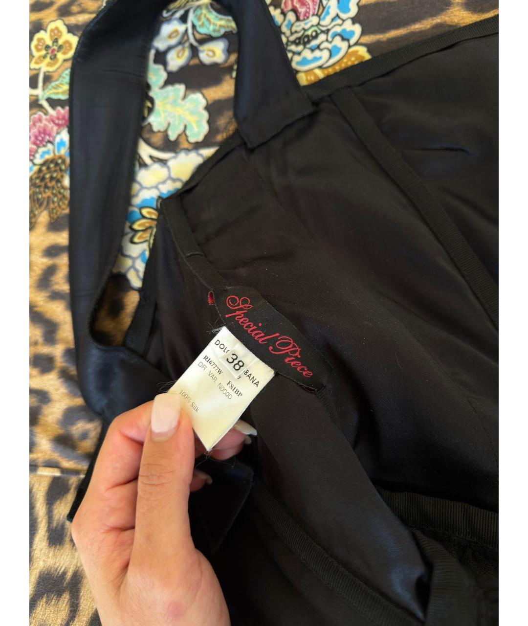 DOLCE&GABBANA Черное вечернее платье, фото 3