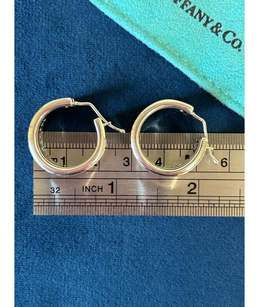 TIFFANY&CO Серебряные серебряные серьги, фото 6