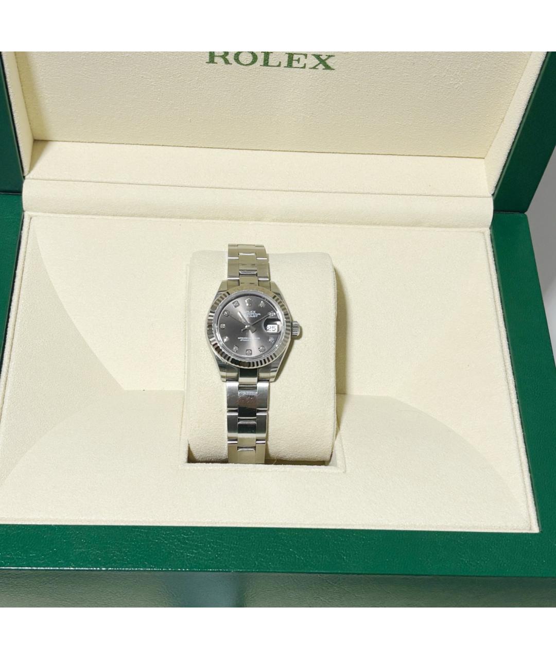 ROLEX Серебряные часы из белого золота, фото 2