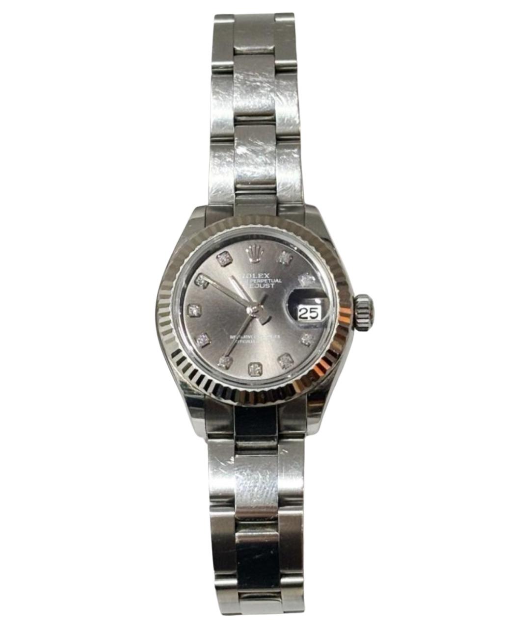 ROLEX Серебряные часы из белого золота, фото 1