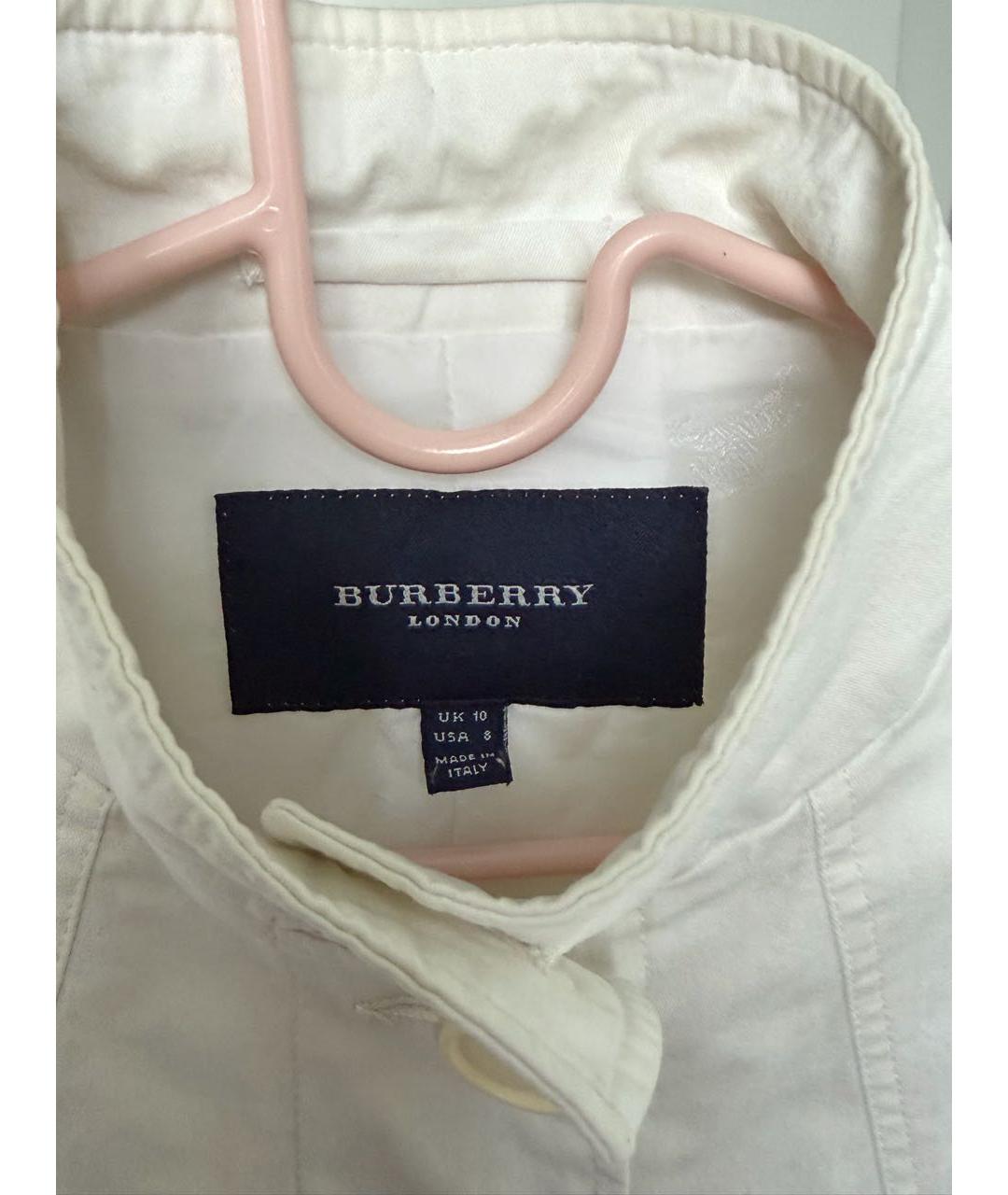 BURBERRY Бежевый хлопковый жакет/пиджак, фото 3