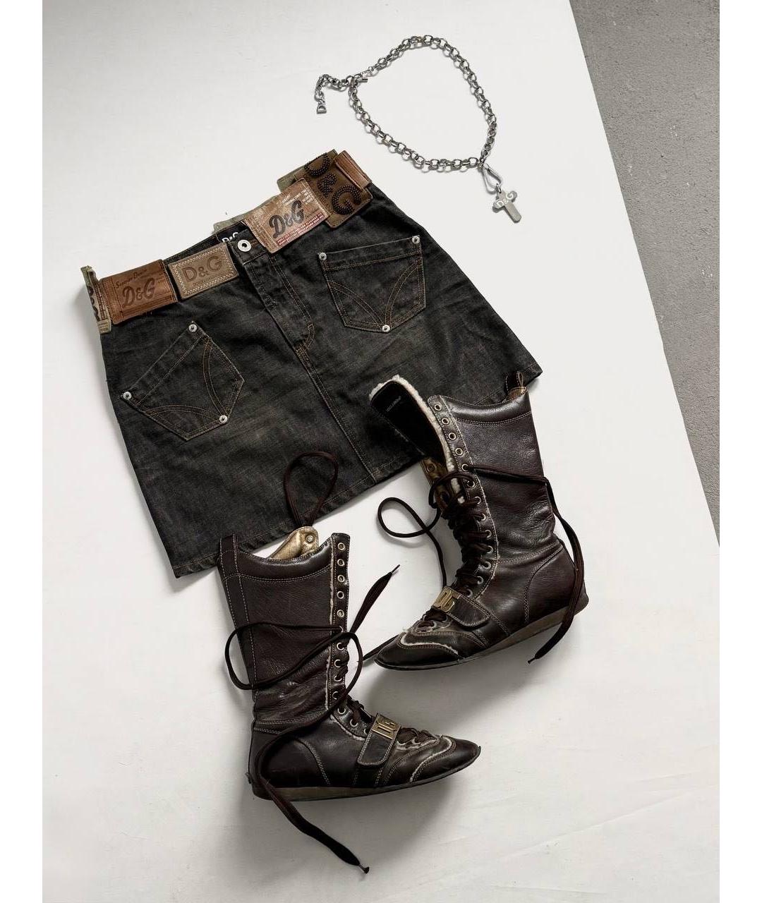 DOLCE&GABBANA Хлопковая юбка мини, фото 4