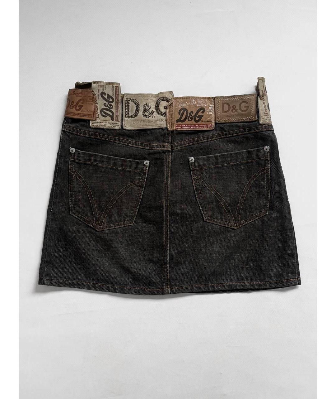 DOLCE&GABBANA Хлопковая юбка мини, фото 2