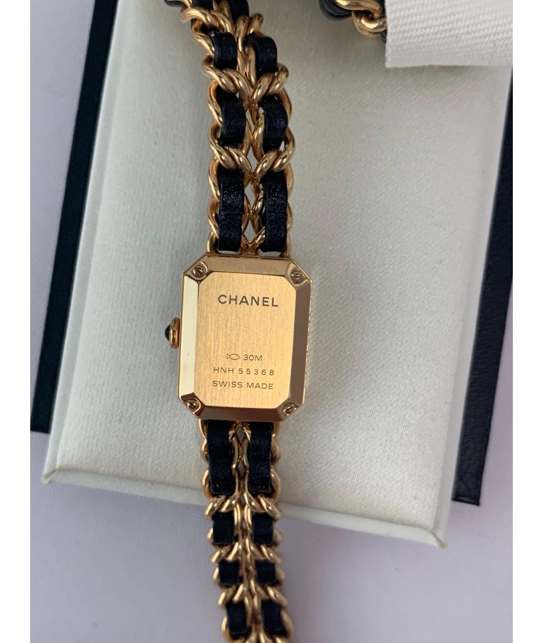 CHANEL Черные металлические часы, фото 3
