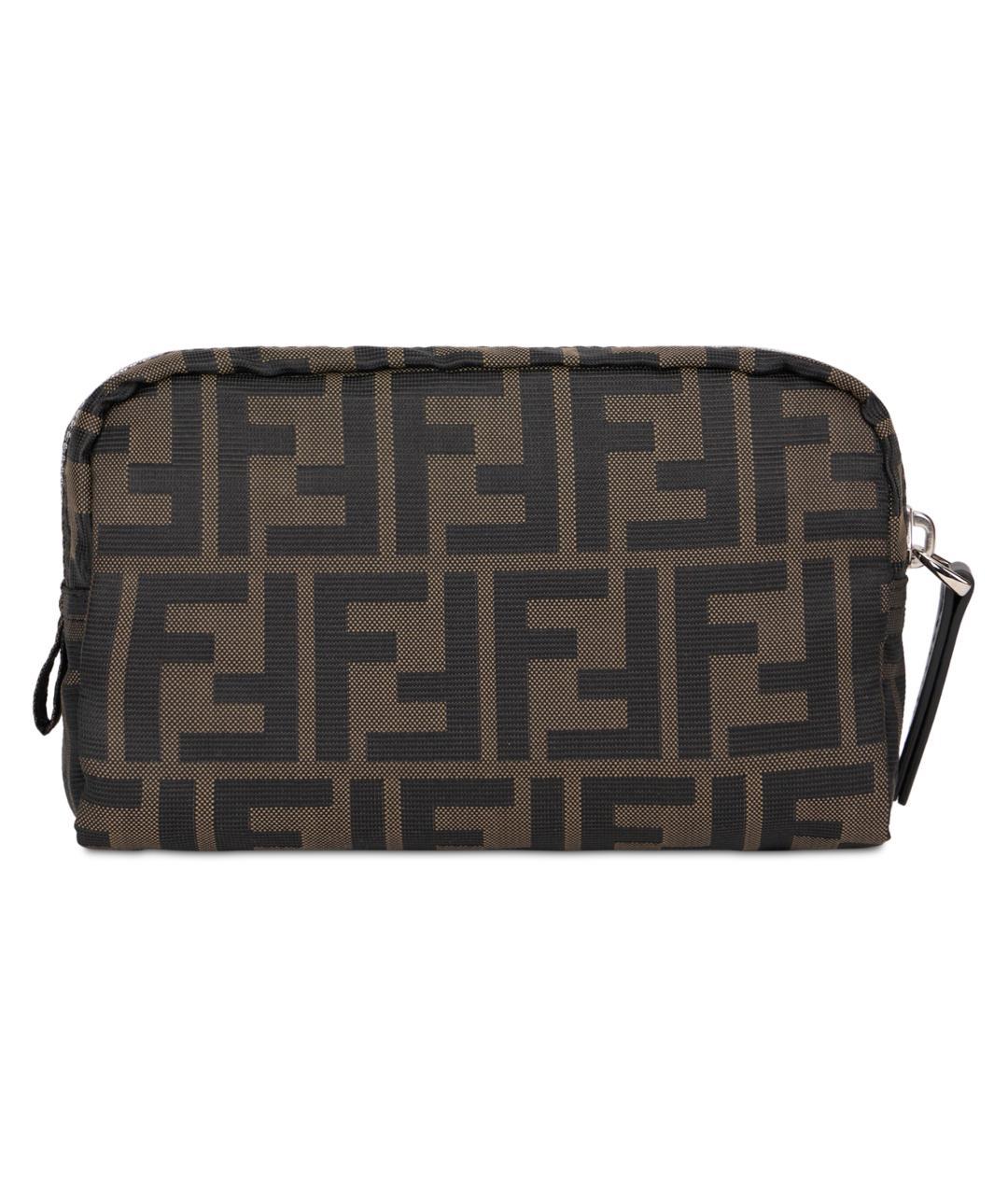 FENDI Коричневая синтетическая барсетка, фото 1