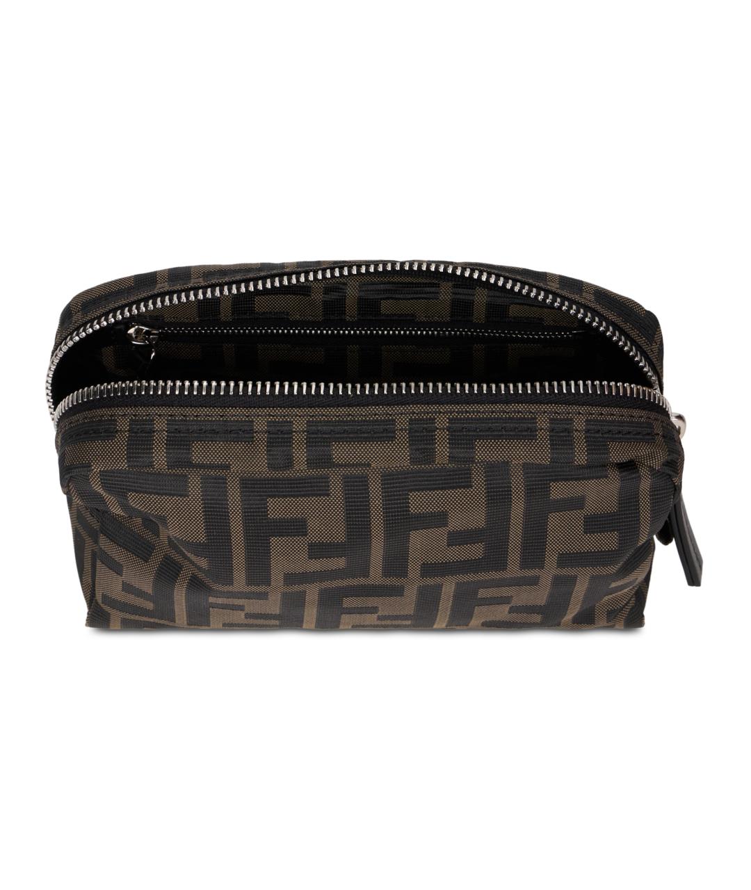 FENDI Коричневая синтетическая барсетка, фото 2
