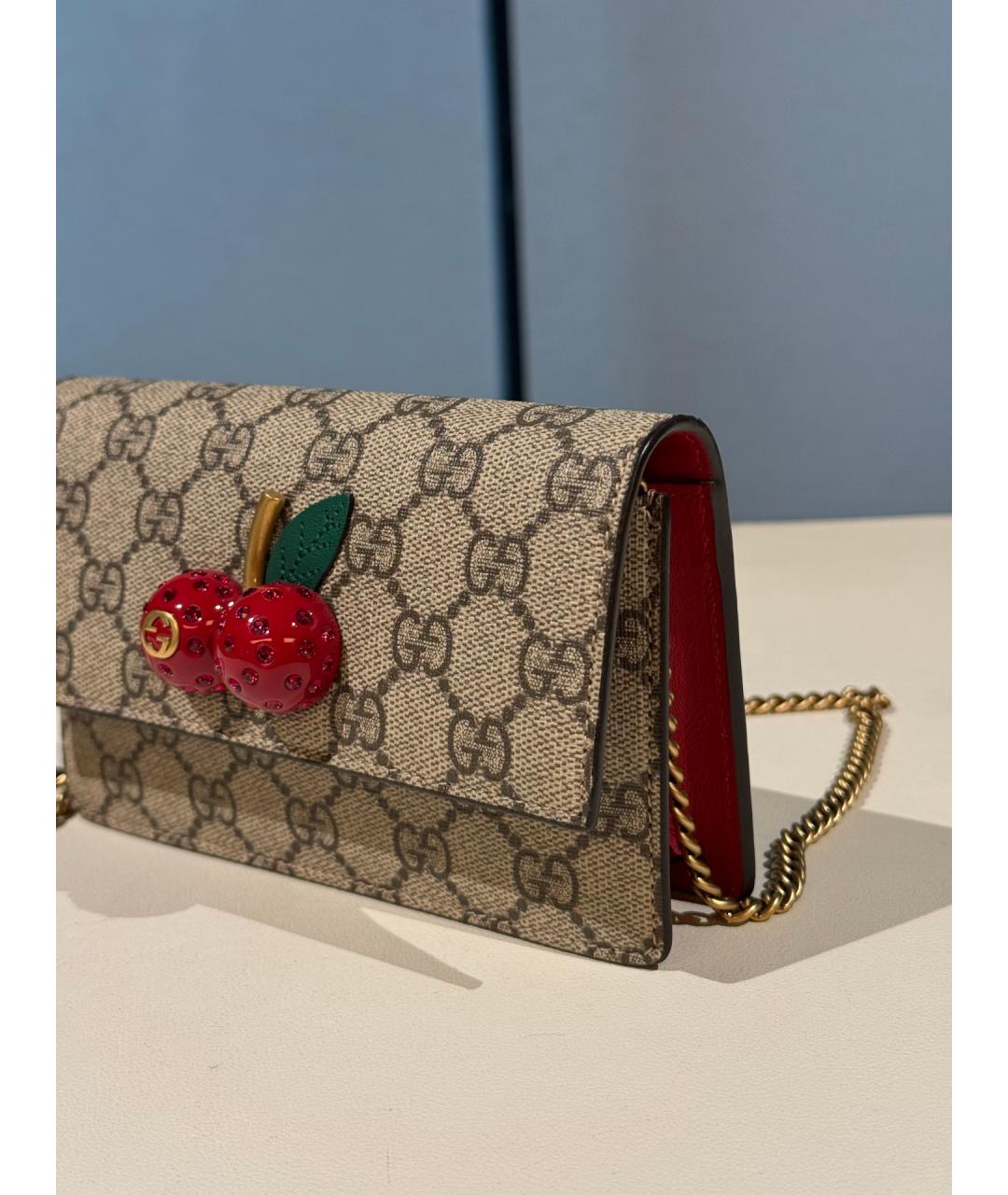 GUCCI Хаки деним сумка через плечо, фото 2