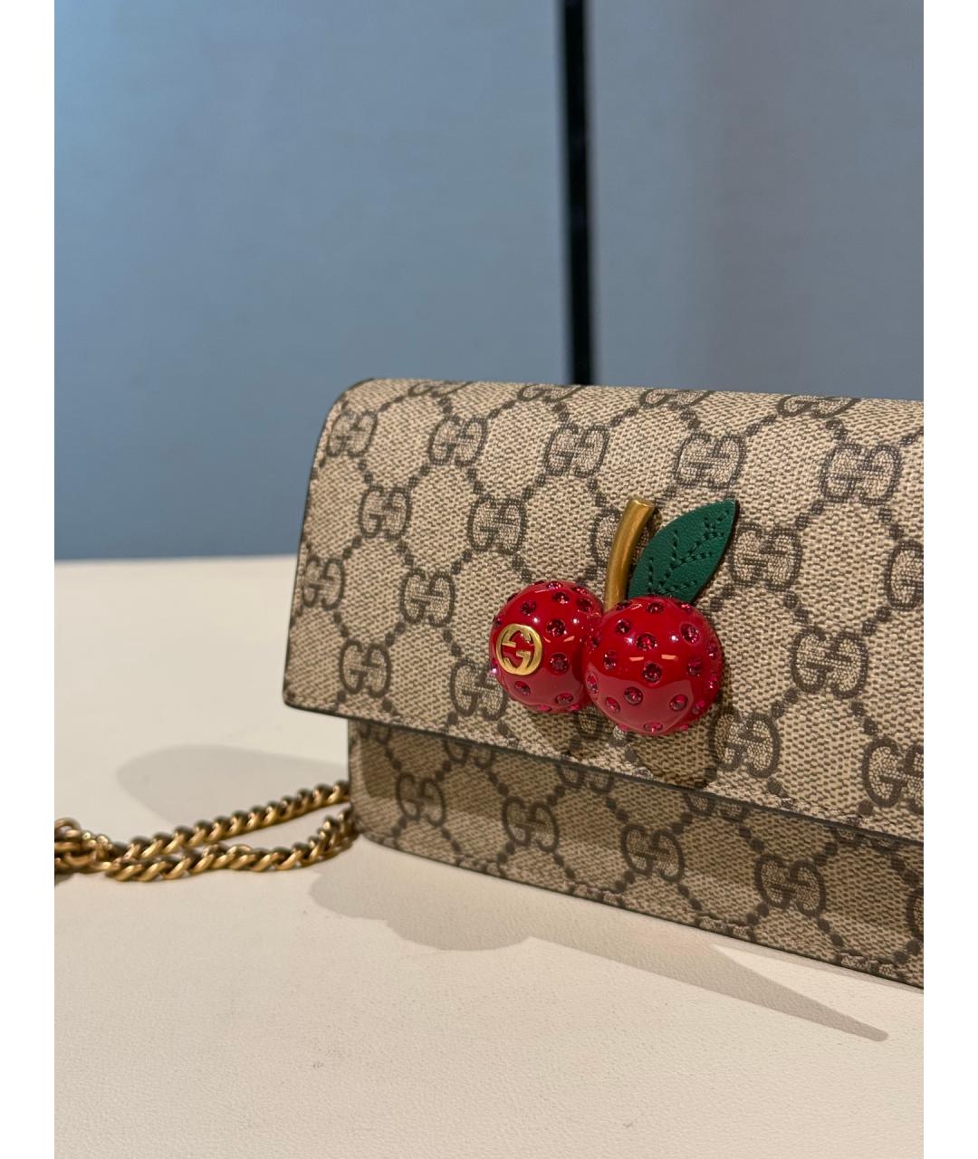 GUCCI Хаки деним сумка через плечо, фото 3