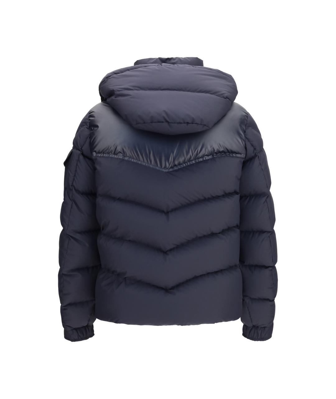 MONCLER Темно-синий пуховик, фото 2