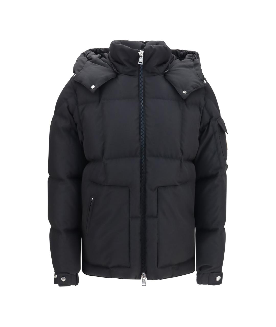 MONCLER Черный пуховик, фото 1