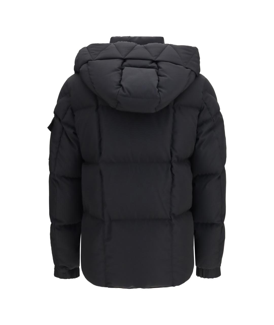 MONCLER Черный пуховик, фото 2