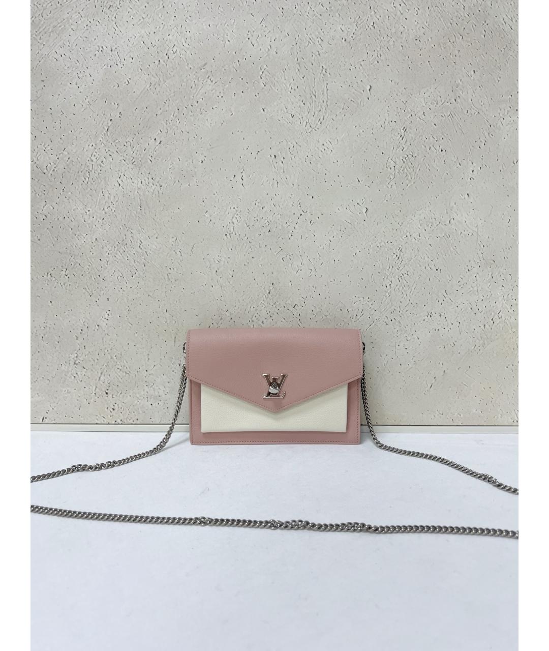 LOUIS VUITTON Розовая кожаная сумка через плечо, фото 7