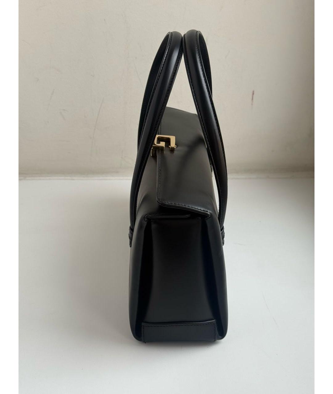 GUCCI Черная кожаная сумка с короткими ручками, фото 3