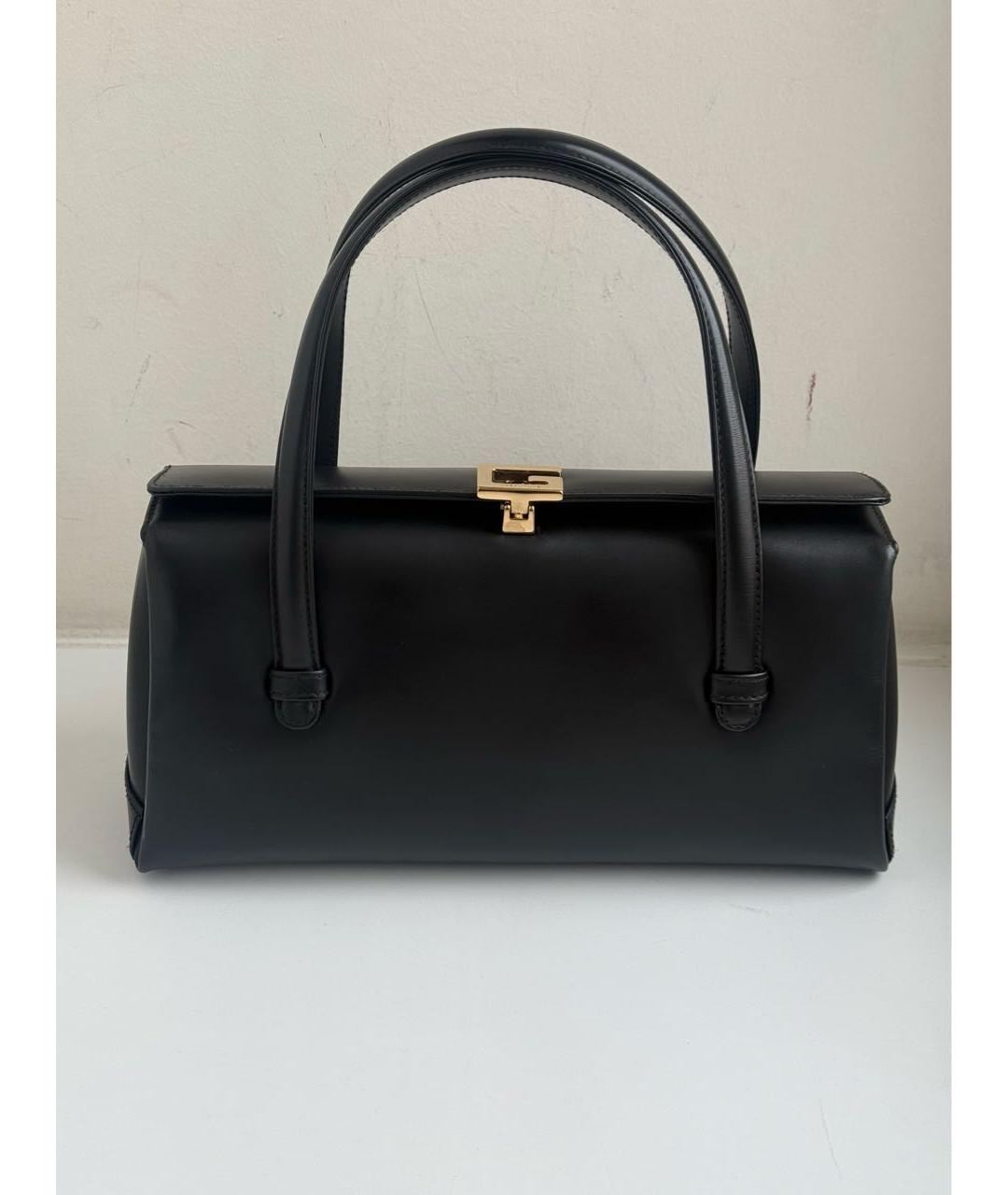GUCCI Черная кожаная сумка с короткими ручками, фото 8