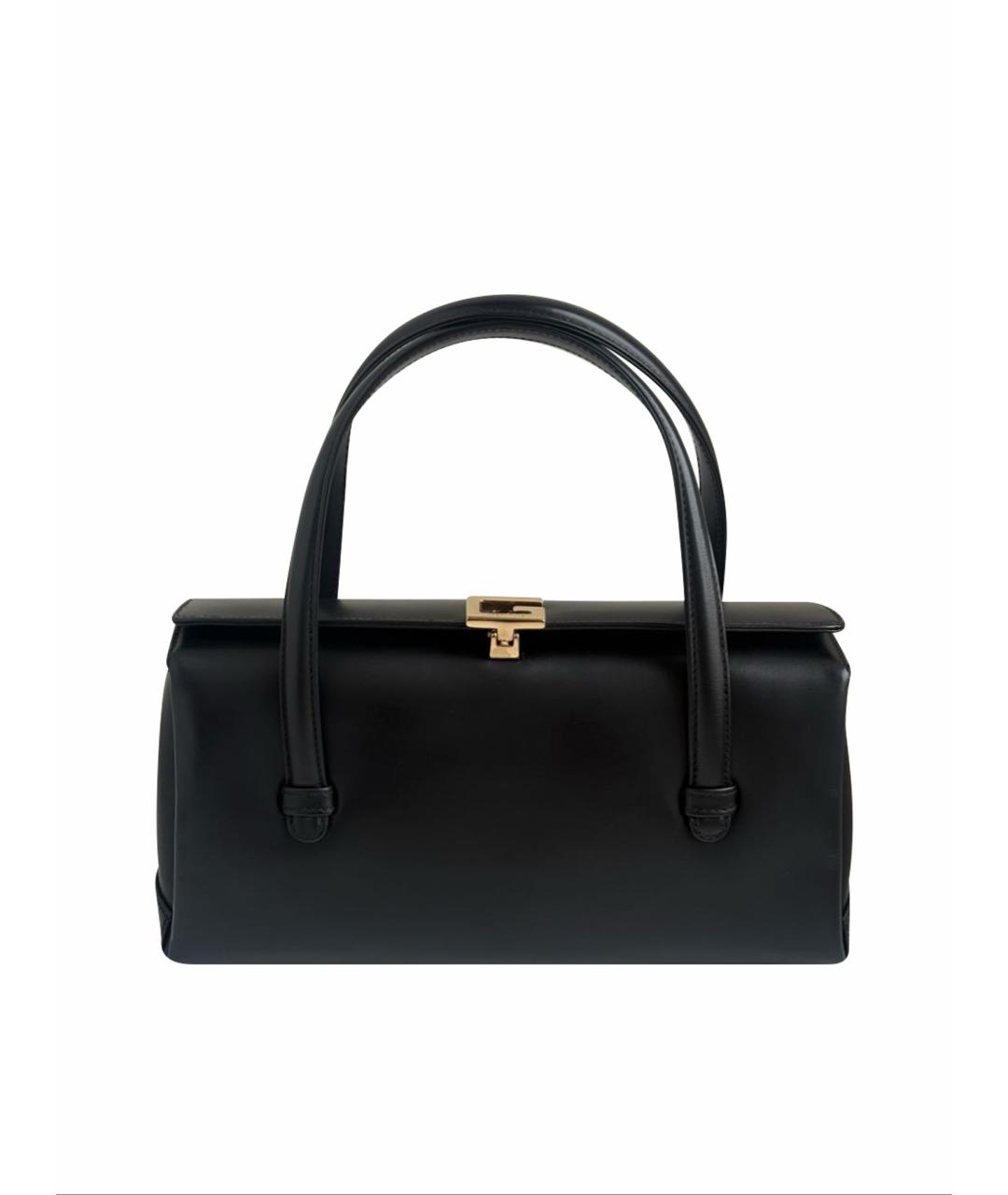 GUCCI Черная кожаная сумка с короткими ручками, фото 1