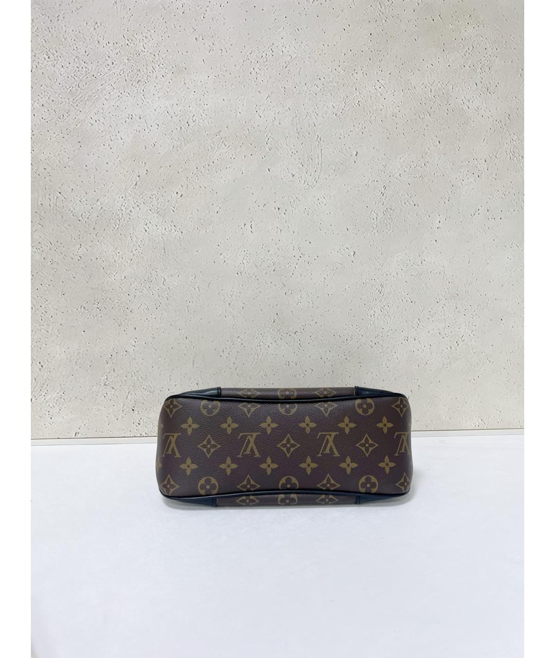 LOUIS VUITTON Коричневая кожаная сумка через плечо, фото 5