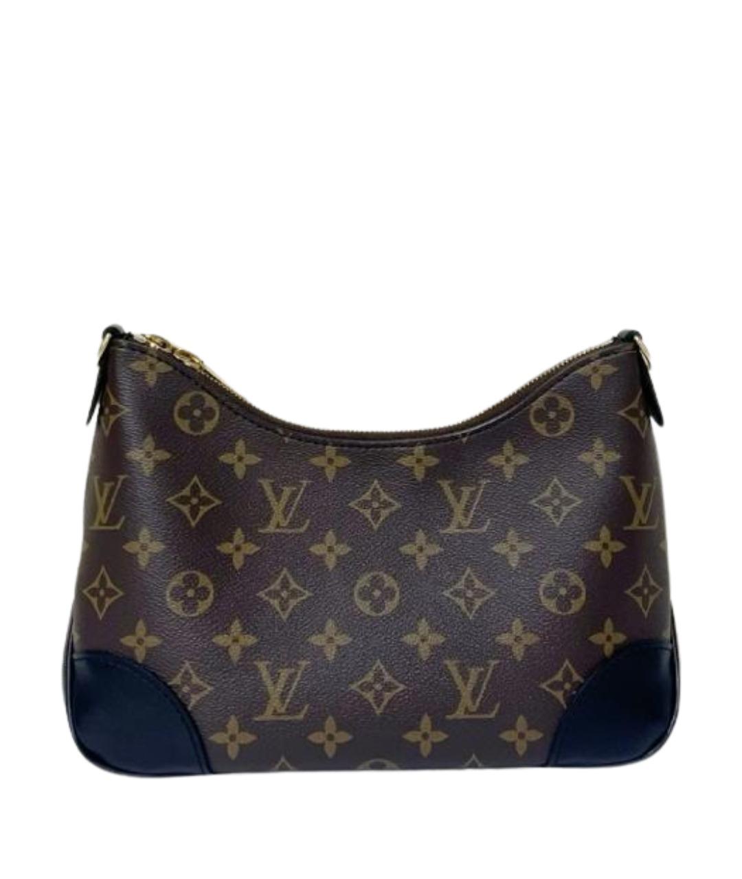 LOUIS VUITTON Коричневая кожаная сумка через плечо, фото 1