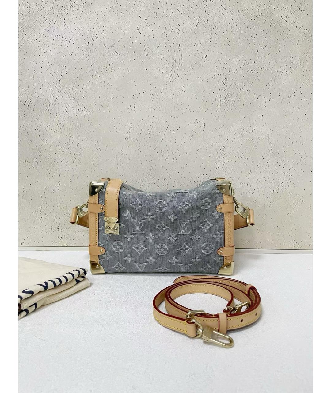 LOUIS VUITTON Серая деним сумка через плечо, фото 7
