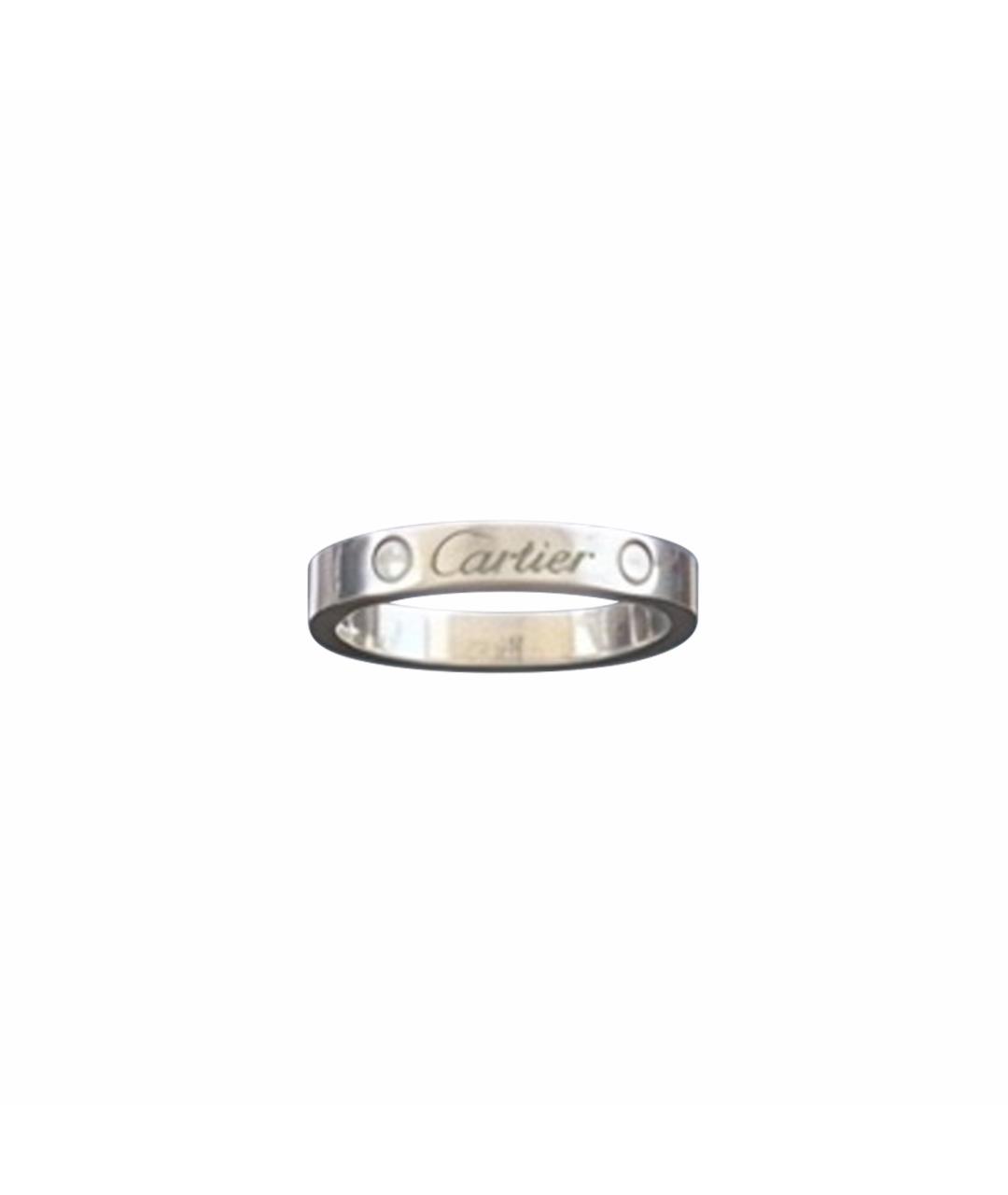 CARTIER Серебряное платиновое кольцо, фото 1