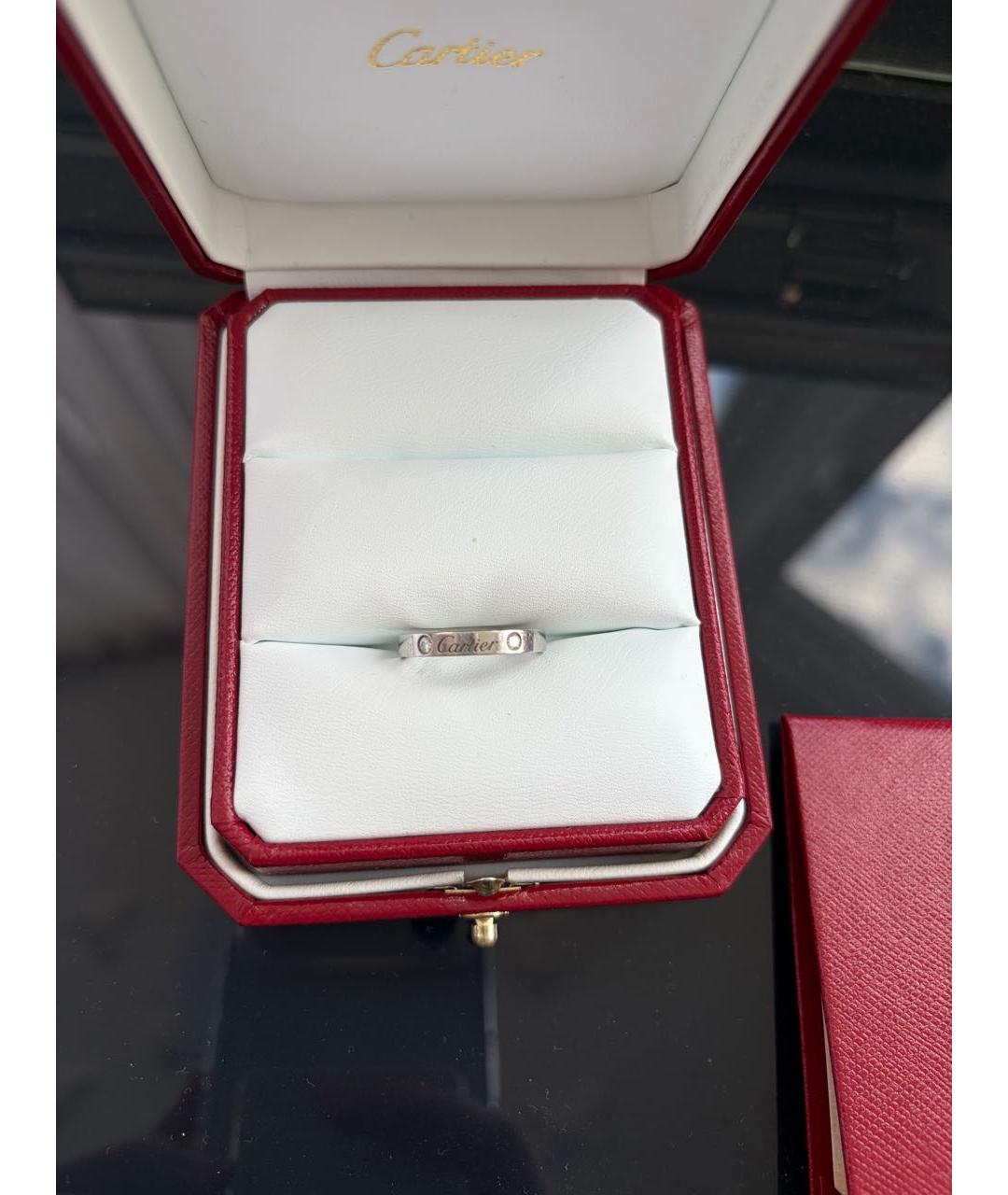 CARTIER Серебряное платиновое кольцо, фото 3