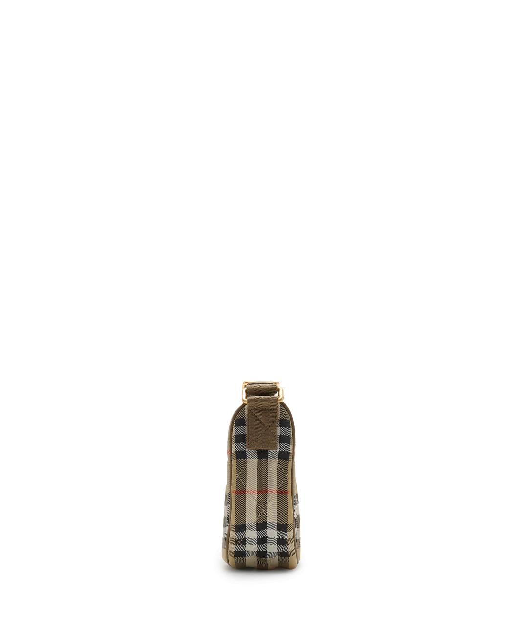 BURBERRY Бежевая синтетическая сумка через плечо, фото 2