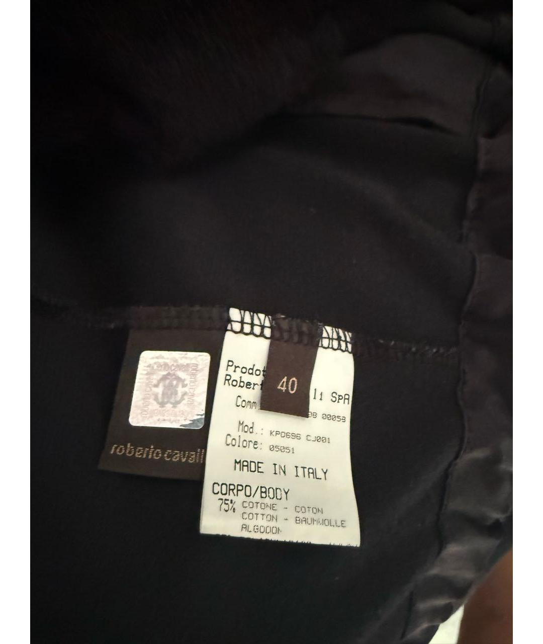 ROBERTO CAVALLI Черная куртка, фото 3