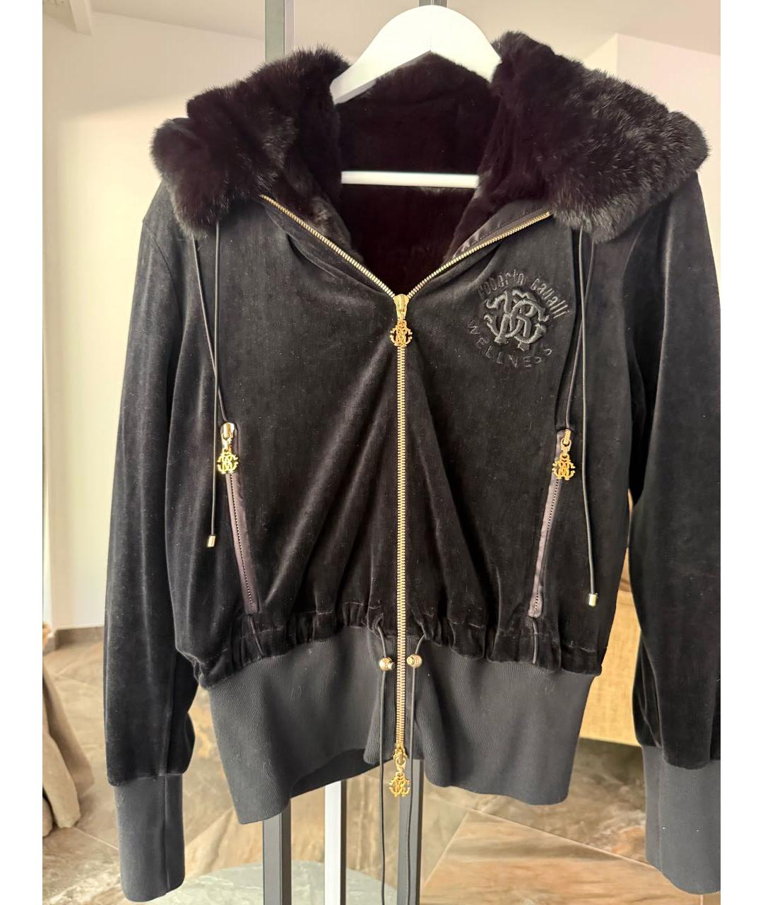 ROBERTO CAVALLI Черная куртка, фото 5