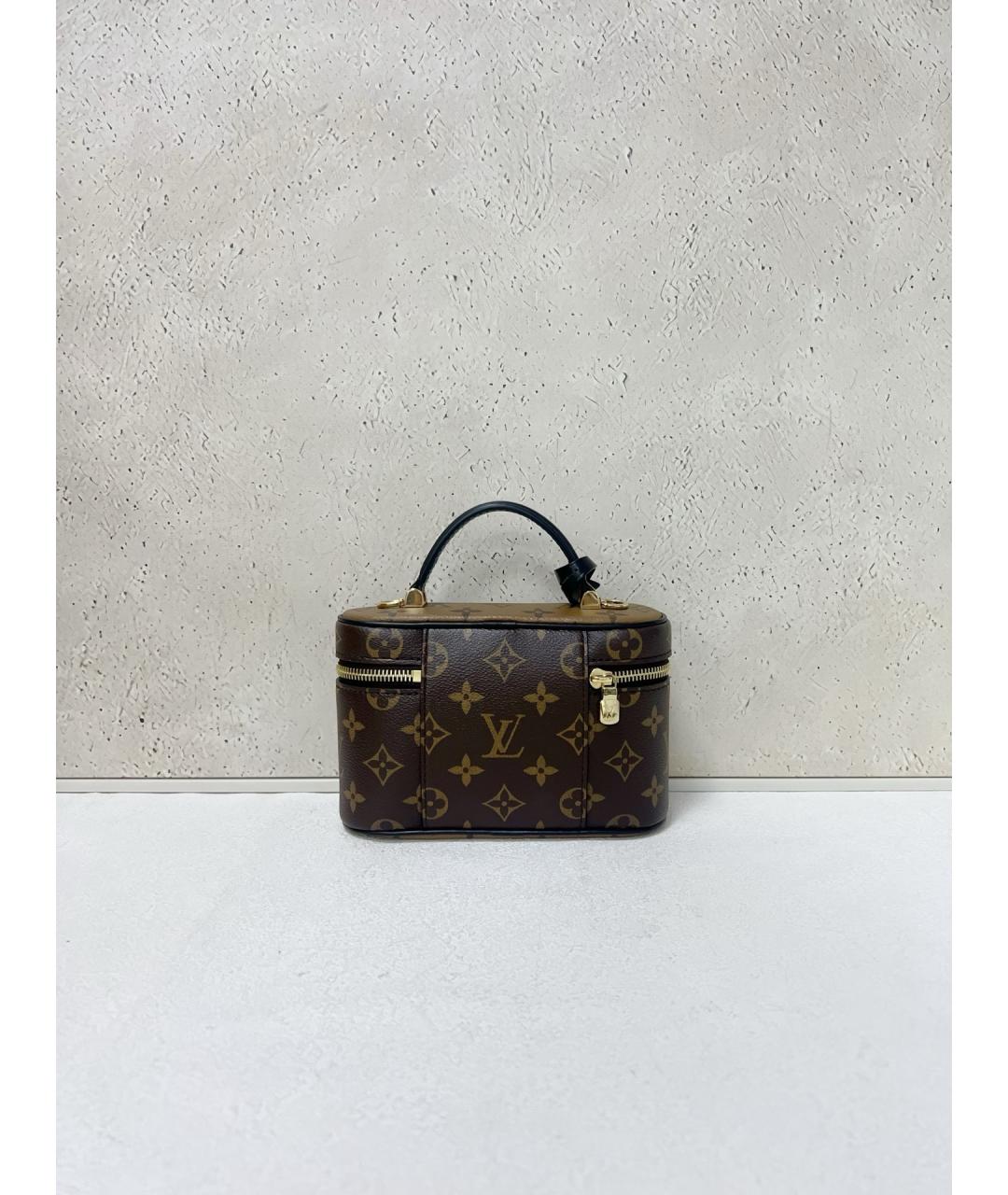 LOUIS VUITTON Коричневая сумка тоут из искусственной кожи, фото 2